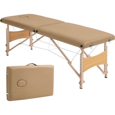 Homcom Camilla De Masaje Plegable Con Reposacabezas Marco De Madera Altura Regulable Y Bolsa De Transporte 186x60x61-87 Cm Marrón Homcom Camilla De Masaje Plegable Con Reposacabezas Marco De Madera Altura Regulable Y Bolsa De Transporte 186x60x61-87 Cm Marrón