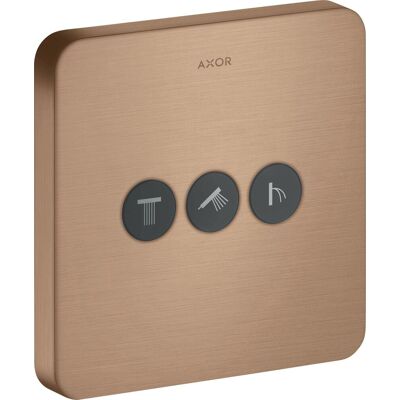 Hansgrohe Axor Starck Ducha Válvula - Oro Rojo Cepillado - 3 Consumidores Hansgrohe Axor Starck Ducha Válvula - Oro Rojo Cepillado - 3 Consumidores