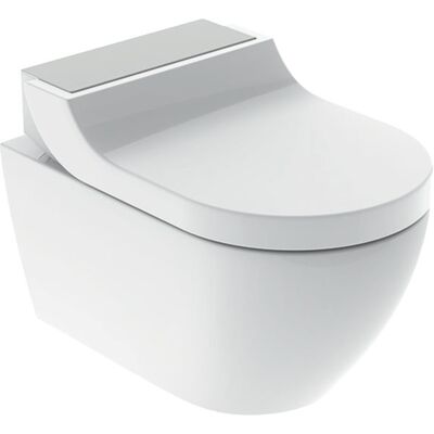 Geberit AquaClean Tuma Comfort Sistema WC completo - Acero inoxidable pulido Geberit AquaClean Tuma Comfort Sistema WC completo - Acero inoxidable pulido