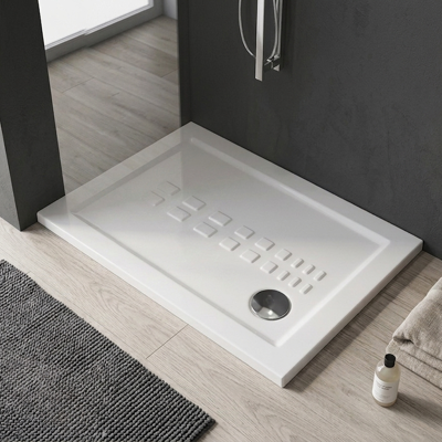Kiamami Valentina - Plato de ducha rectangular cerámico 70x100 - A nivel del suelo Kiamami Valentina - Plato de ducha rectangular cerámico 70x100 - A nivel del suelo