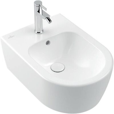 Bidet Avento de Villeroy & Boch de Pared con Sobrellenado - Stone White - CeramicPlus Bidet Avento de Villeroy & Boch de Pared con Sobrellenado - Stone White - CeramicPlus