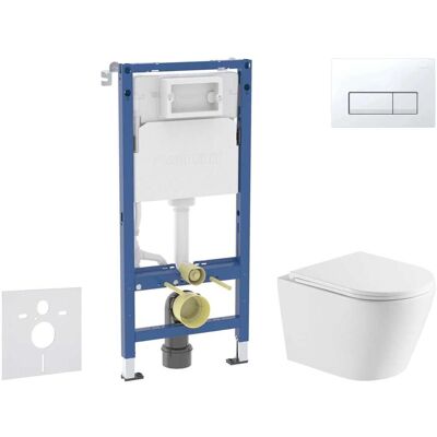 Geberit Duofix - Conjunto De Módulo De Instalación Empotrada, Inodoro Nefia Y Asiento Softclose, Pulsador De Descarga Delta50, Blanco Alpino Sani11ca31114 Geberit Duofix - Conjunto De Módulo De Instalación Empotrada, Inodoro Nefia Y Asiento Softclose, Pulsador De Descarga Delta50, Blanco Alpino Sani11ca31114