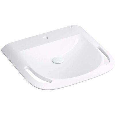 Omnires Hold M+ - Lavabo De 60 X 55 Cm, Sin Rebosadero, Con Orificio Para El Grifo, Blanco Holduwbp Omnires Hold M+ - Lavabo De 60 X 55 Cm, Sin Rebosadero, Con Orificio Para El Grifo, Blanco Holduwbp