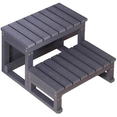 Home Deluxe Masi Escalera Exterior para Bañera de Hidromasaje Home Deluxe Masi Escalera Exterior para Bañera de Hidromasaje