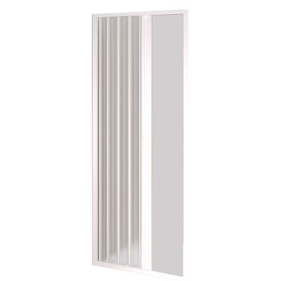 Nova - Puerta Ducha Frontal Pvc Blanca De Fuelle Reducible 110-80 H 185 Mod. Kit Port Nova - Puerta Ducha Frontal Pvc Blanca De Fuelle Reducible 110-80 H 185 Mod. Kit Port