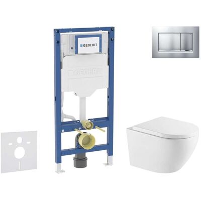 Geberit Duofix - Conjunto De Módulo De Instalación Empotrada, Inodoro Oudee Y Asiento Con Cierre Suave, Botón Sigma20, Cromo Lacado Mate/ Cromo Sani11ca2112 Geberit Duofix - Conjunto De Módulo De Instalación Empotrada, Inodoro Oudee Y Asiento Con Cierre Suave, Botón Sigma20, Cromo Lacado Mate/ Cromo Sani11ca2112
