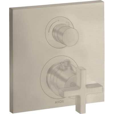 HANGROHE Axor Citterio Termostato - Níquel Cepillado - Montaje en Pared HANGROHE Axor Citterio Termostato - Níquel Cepillado - Montaje en Pared