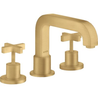 Hansgrohe Axor Citterio Grifo de bañera - Cruz de palanca - Oro cepillado - 3 orificios Hansgrohe Axor Citterio Grifo de bañera - Cruz de palanca - Oro cepillado - 3 orificios
