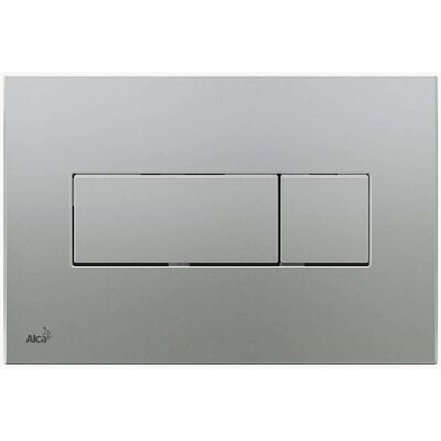 Alcaplast Alca Placa De Control De Dos Toques Para Wc Suspendido, Cromo Mate (m372) Alcaplast Alca Placa De Control De Dos Toques Para Wc Suspendido, Cromo Mate (m372)