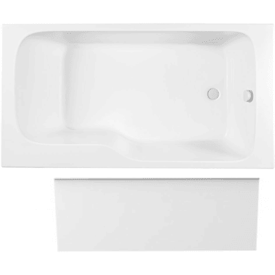 Baño con ducha y bañera Malice de Jacob Delafon - Blanco mate Baño con ducha y bañera Malice de Jacob Delafon - Blanco mate