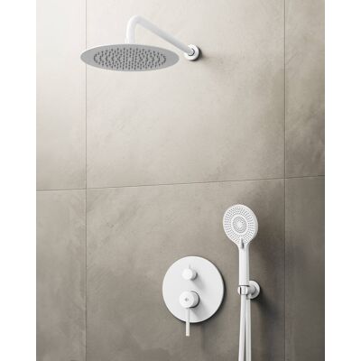 Conj. Empotr. Monomando Sirio Bl + Rociador Pared - Gme Conj. Empotr. Monomando Sirio Bl + Rociador Pared - Gme