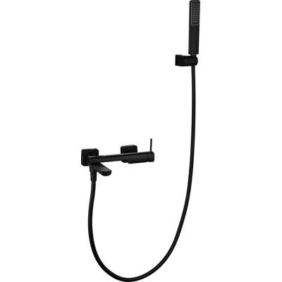 Imex - Set De Baño Y Ducha Firenze Monomando Con Agua Fría Y Caliente Rociador Cuadrado Grifería De Baño Serie Firenze Color Negro Mate Imex - Set De Baño Y Ducha Firenze Monomando Con Agua Fría Y Caliente Rociador Cuadrado Grifería De Baño Serie Firenze Color Negro Mate