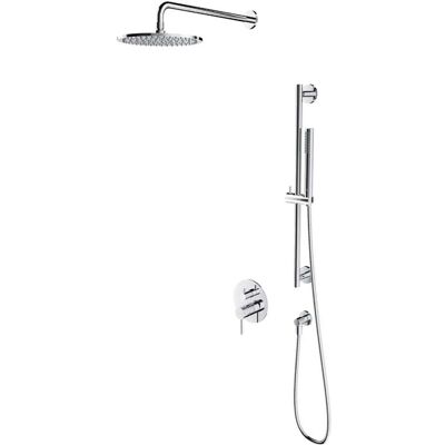 Omnires Y - Conjunto De Ducha Con Grifo Empotrado, Con Cuerpo De Montaje, Diámetro 25 Cm, Cromo Sysy47cr Omnires Y - Conjunto De Ducha Con Grifo Empotrado, Con Cuerpo De Montaje, Diámetro 25 Cm, Cromo Sysy47cr