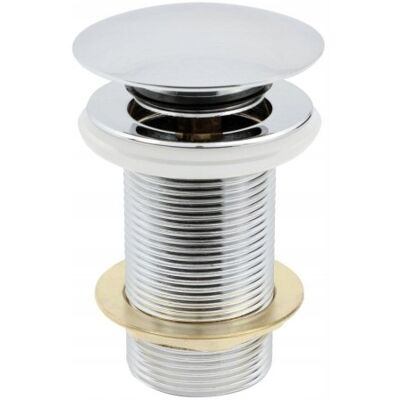 SHUMEE Tapón Redondo Hydroland De Clic-clac Sin Rebosadero, Color Plata, 1 Unidad. SHUMEE Tapón Redondo Hydroland De Clic-clac Sin Rebosadero, Color Plata, 1 Unidad.