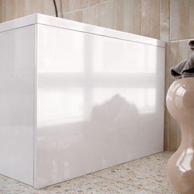 AURLANE Faldón De Bañera Blanco Brillo 80x50 Cm - Acrílico Y Abs AURLANE Faldón De Bañera Blanco Brillo 80x50 Cm - Acrílico Y Abs