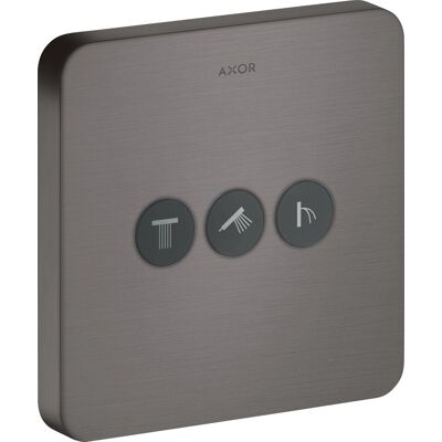 Hansgrohe Axor Starck ShowerSelect Brushed Black Chrome - Válvula de ducha empotrada para 3 consumidores Hansgrohe Axor Starck ShowerSelect Brushed Black Chrome - Válvula de ducha empotrada para 3 consumidores