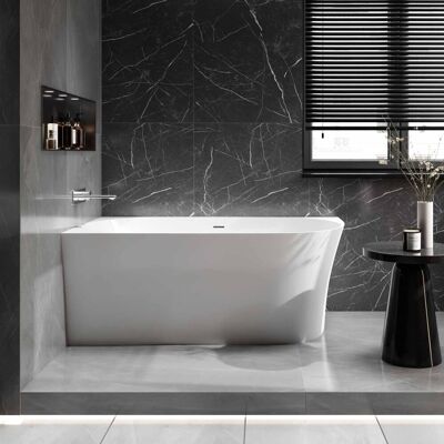 Bernstein - Bañera Acrílica Exenta Nova Slim Line - Instalación A La Izquierda - Sin Sifón, Con Grifo Mezclador 1523c, 150 X 78 Cm Sin Sifón, Incluye Racor Estándar 1523c, 150x78cm Bernstein - Bañera Acrílica Exenta Nova Slim Line - Instalación A La Izquierda - Sin Sifón, Con Grifo Mezclador 1523c, 150 X 78 Cm Sin Sifón, Incluye Racor Estándar 1523c, 150x78cm
