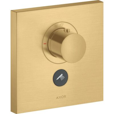 Hansgrohe Axor Starck ShowerSelect Cuadrado Termostato - Highflow - Oro Cepillado - 36716250 Hansgrohe Axor Starck ShowerSelect Cuadrado Termostato - Highflow - Oro Cepillado - 36716250