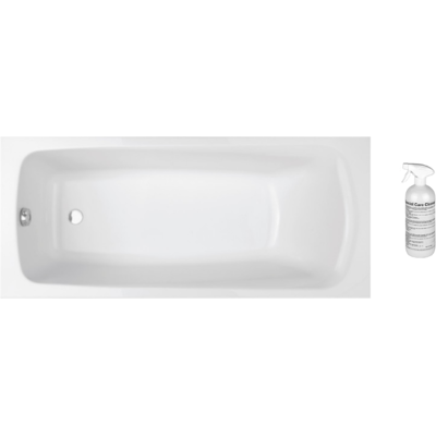 Jacob Delafon - Bañera recta Brive en acrílico reforzado + limpiador 170 x 75 - Blanco Jacob Delafon - Bañera recta Brive en acrílico reforzado + limpiador 170 x 75 - Blanco