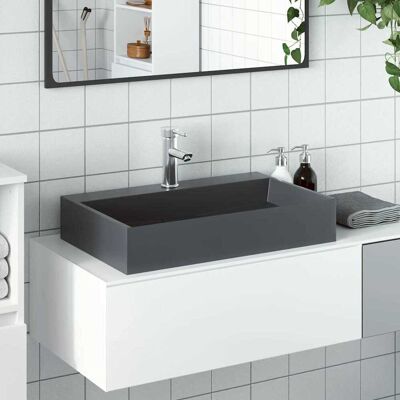 vidaXL Lavabo de baño de mármol - 60x38x11cm - Diseño clásico vidaXL Lavabo de baño de mármol - 60x38x11cm - Diseño clásico