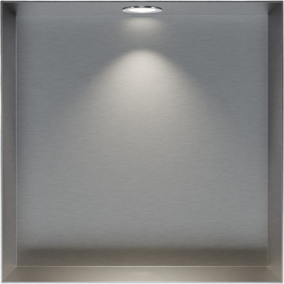 Nicho De Ducha Mural Acero Inoxidable Cepillado+ Foco Led, Repisa De Ducha Empotrada Nt303010x - 30x30x10cm (alxanxpr) - 1x Foco Cromado - Bernstein Nicho De Ducha Mural Acero Inoxidable Cepillado+ Foco Led, Repisa De Ducha Empotrada Nt303010x - 30x30x10cm (alxanxpr) - 1x Foco Cromado - Bernstein