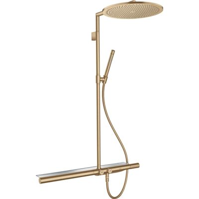 Hansgrohe Axor Showerpipe - Termostato, Ducha de Cabeza 350mm, Tubería 800mm - Bronce Cepillado Hansgrohe Axor Showerpipe - Termostato, Ducha de Cabeza 350mm, Tubería 800mm - Bronce Cepillado