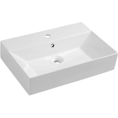 Lavabo de cerámica blanca Isvea 60cm - Montaje en pared o encimera Lavabo de cerámica blanca Isvea 60cm - Montaje en pared o encimera