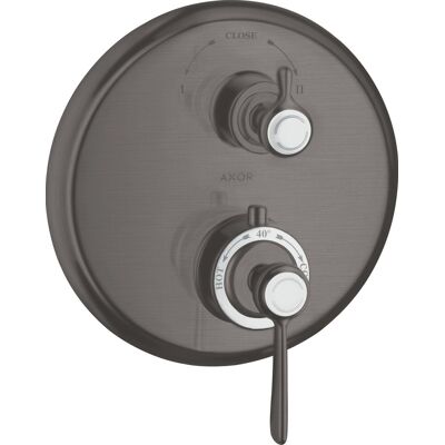 Termostato Axor Montreux Hansgrohe - Empotrado, 2 Consumidores, Cromo Negro Cepillado Termostato Axor Montreux Hansgrohe - Empotrado, 2 Consumidores, Cromo Negro Cepillado