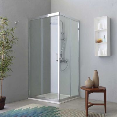 Cabina de Ducha Moderna Rectangular de Kiamami Valentina - 70x100 Transparente Cabina de Ducha Moderna Rectangular de Kiamami Valentina - 70x100 Transparente