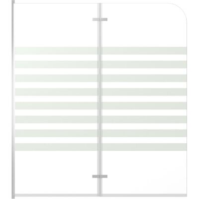 vidaXL Enclosure de baño 120x140 cm - Vidrio templado a rayas vidaXL Enclosure de baño 120x140 cm - Vidrio templado a rayas