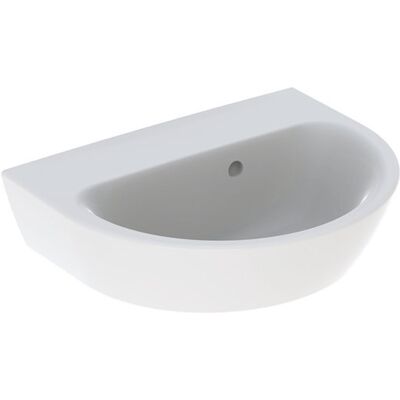 Lavabo Geberit Renova Empotrado - 45cm - Blanco - Sin orificio para grifo - Rebosadero asimétrico Lavabo Geberit Renova Empotrado - 45cm - Blanco - Sin orificio para grifo - Rebosadero asimétrico