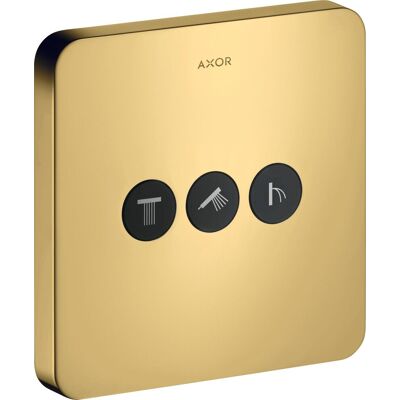 Hansgrohe Axor Starck Showerselect Válvula - 3 Consumidores - Oro Pulido Hansgrohe Axor Starck Showerselect Válvula - 3 Consumidores - Oro Pulido