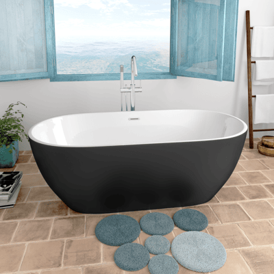Bañera Exenta Trento Sanycces 150 Cm Negro Bañera Exenta Trento Sanycces 150 Cm Negro