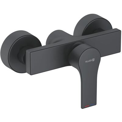 Kludi ZENTA SL Mezclador de ducha - Montado en la pared, negro mate Kludi ZENTA SL Mezclador de ducha - Montado en la pared, negro mate