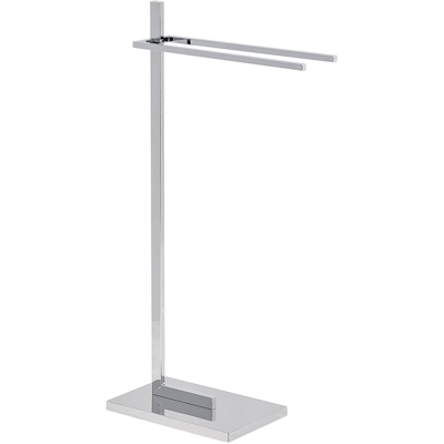 Beliani - Toallero De Acero Plateado Brillante 2 Rieles Accesorios De Baño Toallero De Pie Diseño Moderno Selva Beliani - Toallero De Acero Plateado Brillante 2 Rieles Accesorios De Baño Toallero De Pie Diseño Moderno Selva