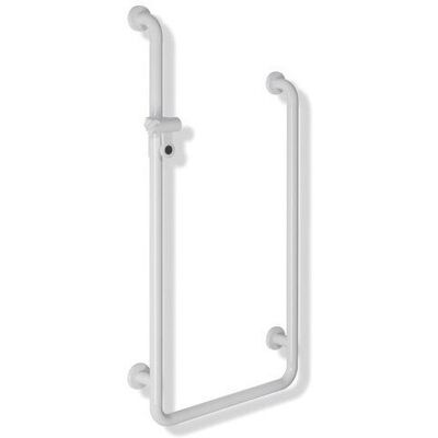 Barra de apoyo en forma de U Hewi para ducha - Montaje en pared, Ajustable, Resistente a la corrosión Barra de apoyo en forma de U Hewi para ducha - Montaje en pared, Ajustable, Resistente a la corrosión