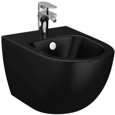 Bidé Vitra Sento de Pared - Ovalado, Negro Mate, 36.5x54cm Bidé Vitra Sento de Pared - Ovalado, Negro Mate, 36.5x54cm