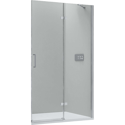 Cabina De Ducha Cromo Con Nicho De Cristal 8mm Cabina De Ducha Empotrada Con Puerta Pivotante - 90x195cm - Bernstein Cabina De Ducha Cromo Con Nicho De Cristal 8mm Cabina De Ducha Empotrada Con Puerta Pivotante - 90x195cm - Bernstein