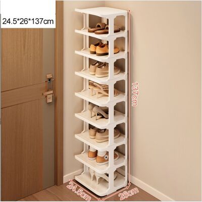 ABYSSE Zapatero De 9 Niveles Para Ahorrar Espacio En El Pasillo Y El Dormitorio - Apilable Y Elegante En Color Blanco. ABYSSE Zapatero De 9 Niveles Para Ahorrar Espacio En El Pasillo Y El Dormitorio - Apilable Y Elegante En Color Blanco.