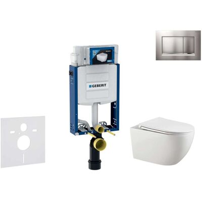 Geberit Kombifix - Conjunto De Módulo De Instalación Empotrada, Inodoro Gaia Y Asiento Softclose, Pulsador De Descarga Sigma20, Cromo Mate/cromo Sani15ca1124 Geberit Kombifix - Conjunto De Módulo De Instalación Empotrada, Inodoro Gaia Y Asiento Softclose, Pulsador De Descarga Sigma20, Cromo Mate/cromo Sani15ca1124