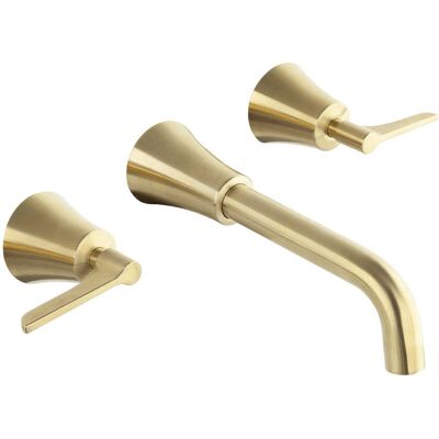 Ramon Soler - Ramonsoler 912001mloc Adagio Grifo Bimando Mural De Lavabo Empotrado Oro Cepillado - Ref: 91a306131 Ramon Soler - Ramonsoler 912001mloc Adagio Grifo Bimando Mural De Lavabo Empotrado Oro Cepillado - Ref: 91a306131