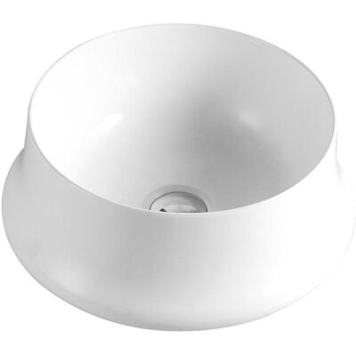 Aquore Lusso 40 Lavabo Redondo de Encimera Blanco - Lavabo Aquore Lusso 40 Lavabo Redondo de Encimera Blanco - Lavabo