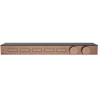 Gessi - HI-FI - Vidrio ahumado negro - Montaje horizontal - Juego de grifería para baño Gessi - HI-FI - Vidrio ahumado negro - Montaje horizontal - Juego de grifería para baño