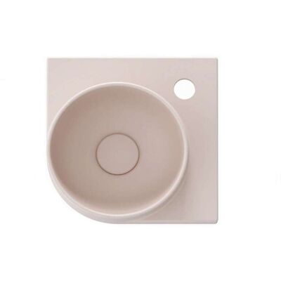 Ravak Yard - Lavabo De Esquina 28x28 Cm, Sin Rebosadero, Orificio Para Grifo, Alabaster Pink Xjx0g228000 Ravak Yard - Lavabo De Esquina 28x28 Cm, Sin Rebosadero, Orificio Para Grifo, Alabaster Pink Xjx0g228000