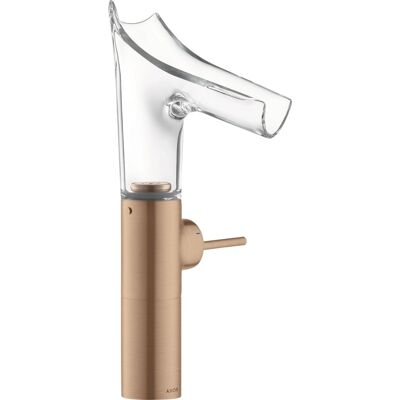 Hansgrohe Axor Starck v Grifo - Caño de vidrio de cristal - Oro rojo cepillado - 220mm Hansgrohe Axor Starck v Grifo - Caño de vidrio de cristal - Oro rojo cepillado - 220mm