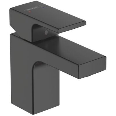 Hansgrohe - Vernis Shape Mezclador De Lavabo, Con Cartucho Cerámico, Sin Desagüe Automático Y Desagüe Automático, Negro Mate (7156 Hansgrohe - Vernis Shape Mezclador De Lavabo, Con Cartucho Cerámico, Sin Desagüe Automático Y Desagüe Automático, Negro Mate (7156