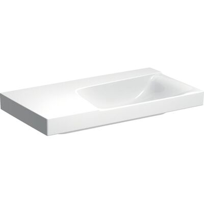 Lavabo Xeno 2 de Keramag - Repisa Izquierda - Sin Agujero para Grifo - Sin Desbordamiento - Blanco Lavabo Xeno 2 de Keramag - Repisa Izquierda - Sin Agujero para Grifo - Sin Desbordamiento - Blanco
