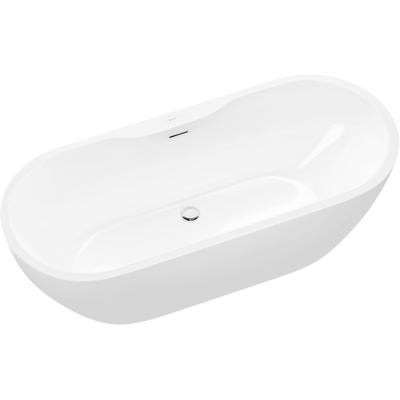 Bañera Independiente Ovalada Moderna Para Baño Acrílico - 5 Años De Garantía - Blanco Brillo - 165,5x74,5x58cm - Roma Plus 2.0 - Bernstein Bañera Independiente Ovalada Moderna Para Baño Acrílico - 5 Años De Garantía - Blanco Brillo - 165,5x74,5x58cm - Roma Plus 2.0 - Bernstein
