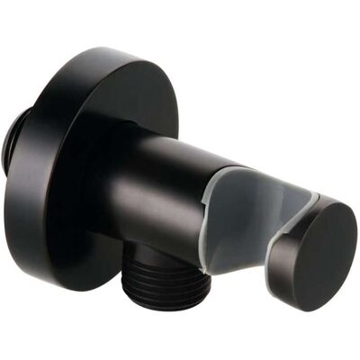 Accesorio de ducha empotrado Kludi - Prevención de reflujo G 1/2" - Negro mate - Conexión de manguera de ducha Accesorio de ducha empotrado Kludi - Prevención de reflujo G 1/2" - Negro mate - Conexión de manguera de ducha
