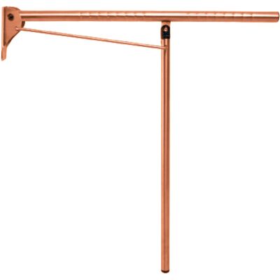 Presto Barra De Apoyo Abatible Mural-suelo Inox Cobre Envejecido Presto Barra De Apoyo Abatible Mural-suelo Inox Cobre Envejecido